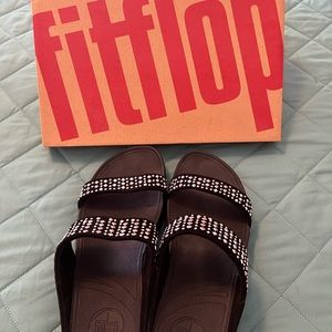 Fitflop Suede slide sandals